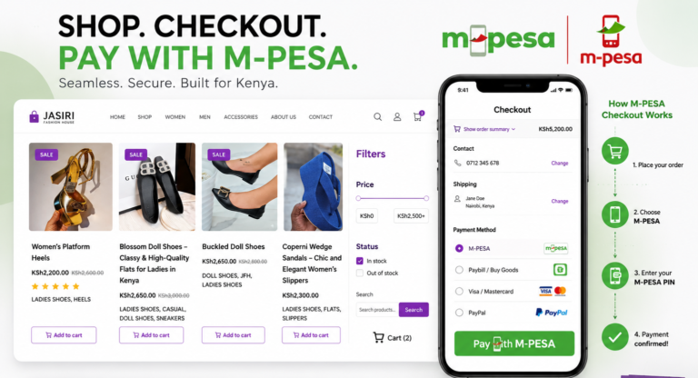 How Much Do I Need to Design an Ecommerce Website With M-Pesa Self Checkout in Kenya?